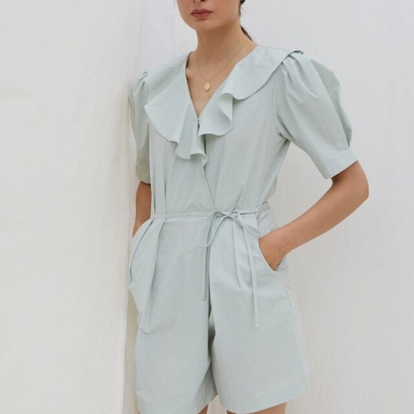 Cotta iris wrap jumpsuit in Mint - Picture 6 of 7